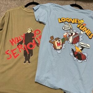 2 Pack Graphic T-Shirts - Looney Tunes and Joker